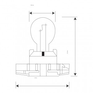 Лампа подсветки PSX24W 12V 24W "Маяк" (PG20-7) 61227 MAYAK