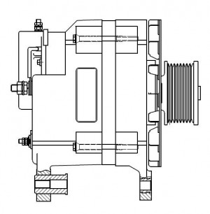Генератор для а/м ПАЗ 3204/4234 с дв. Cummins ISF 3.8D 110A (LG 0330) LG 0330 START VOLT