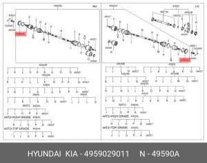 Кольцо АБС HYUNDAI Elantra (00-) OE 4959029011 HYUNDAI KIA