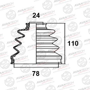 Пыльник привода Avantech BD0309 AVANTECH