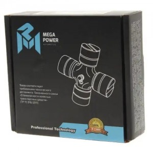 Крестовина КАМАЗ,ЗИЛ,УРАЛ вала карданного в сборе (39х118мм) (стопорные кольца)  22012015 MEGA POWER