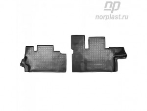 Коврик салона ГАЗель Next (16-) (7мест) полиуретан задний черный (кабина,ц.-мета NPA00-C23-207 NORPLAST