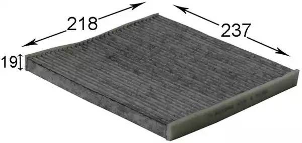 Фильтр салонный угольный  LEXUS LS 4,0 1997 - 2000  TOYOTA CROWN 4,0 1999 - 2004 AC104C JS ASAKASHI