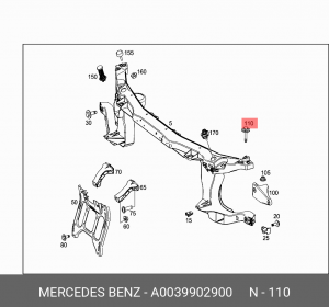 БОЛТ М8 A 003 990 29 00 MERCEDES BENZ