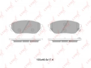 Колодки тормозные передние подходит для HYUNDAI ix55 3.0D-3.8 08 BD-3627 BD-3627 LYNXAUTO