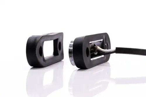 фонарь габаритный! белый, LED 12-36В с проводом 0.5м, 84х28мм, с прокладками\ Om FT073BLED FRISTOM