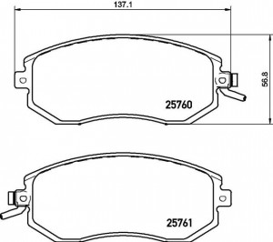 P78021 колодки дисковые п.!\ Subaru Forester/Outback/XV 2.0-2.5i/D 11> P78021 BREMBO