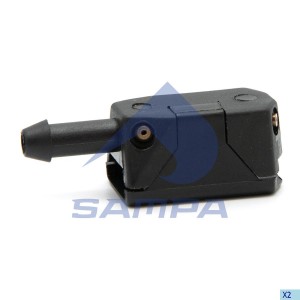 Жиклер MAN VOLVO FH,FM омывателя стекла ветрового (4отв.,на поводок 12мм) SAMPA 025.247 SAMPA
