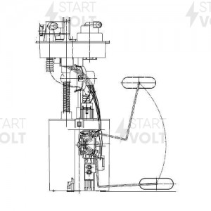 Модуль топливного насоса для а/м Daewoo Matiz (98-) 0.8i/1.0i (SFM 0507) SFM 0507 START VOLT