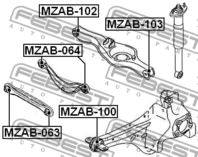 MAZDA CX 7 (2007>) MZAB-103 FEBEST