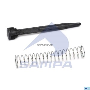 Ремкомплект RENAULT VOLVO колодок тормозных (индикатор износа) SAMPA 095.681 SAMPA