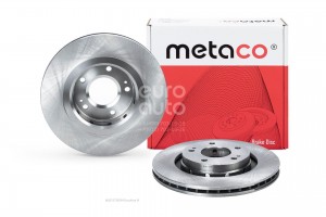 Диск тормозной передний вентилируемый 3050012 METACO