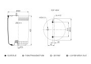 Пневмоподушка Новтрак без стакана ось BPW (Neotec ABM93036A) ABM93036A TIPTOPOL