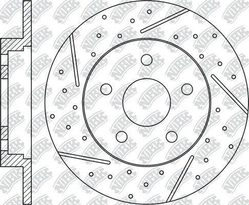 Диск тормозной FORD Focus (11-) задний (1шт.) NIBK RN51002DSET NIBK