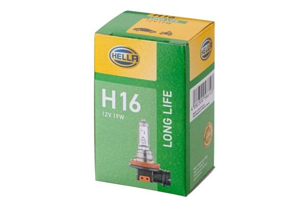 лампа! галогенная H16 16W 12V PGJ19-3\ 8GH186996-001 HELLA