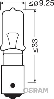 Лампа 24V H21W BAY9s OSRAM 64138 OSRAM