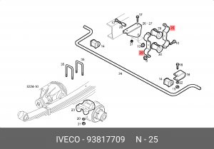 93817709 93817709 - скоба 93817709 IVECO