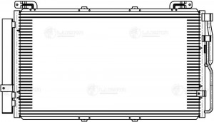 Радиатор кондиц. для ам Hyundai Matrix (01-) (LRAC 0817) LRAC 0817 LUZAR