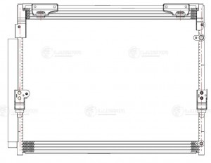 радиатор кондиционера!\Toyota Land Cruiser 200 07> LRAC 1920 LUZAR