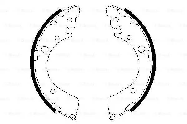 Колодки тормозные барабанные 0 986 487 323 BOSCH