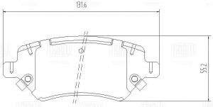 Колодки торм. для а/м Kaiyi E5 (23-)/Chery Arrizo 7 (23-) диск. перед. (PF 4411) PF 4411 TRIALLI