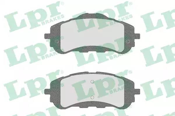 Колодки тормозные дисковые 05P1845 05P1845 LPR