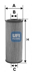 Фильтр масляный 25.155.00 25.155.00 UFI