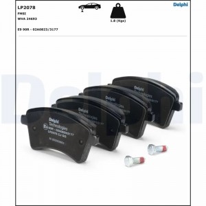 LP2078 колодки дисковые п.\ Renault Kangoo 1.6/1.5DCi 08> LP2078 DELPHI