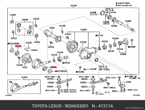 ПОДШИПНИК 90366-53001 TOYOTA