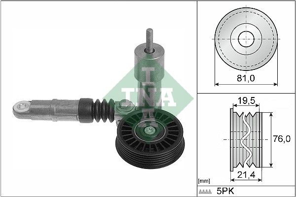 Натяжитель ремня VW PASSAT (3B2) 1.9TDI 534001410 534 0014 10 INA