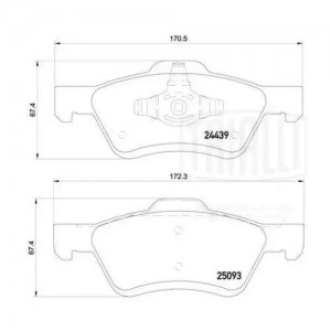 Колодки торм. Mazda Tribute (00-)/Ford Maverick (01-) диск. перед. (PF 4266) PF 4266 TRIALLI