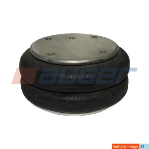 пневмоподушка !В: 1отв.-шт. M16 4отв.M8 Н: 4отв.M8 \DAF AU 34350-2P03 AUGER