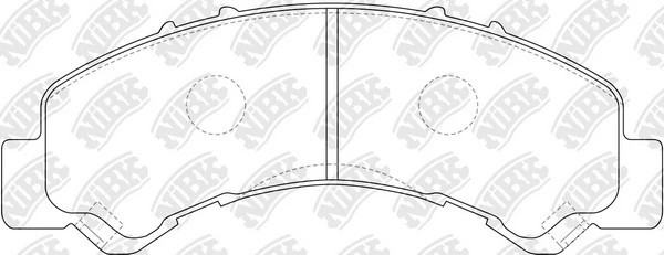 Колодки тормозные ISUZU NLR85 передние (4шт.) NIBK PN4543 NIBK
