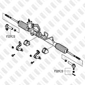 Наконечник рулевой тяги левый/правый TOYOTA Camry/Carina II/Celica/Corolla/RAV4  FS0928 FIXAR