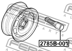 Болт колесный 2785B-001 2785B-001 FEBEST