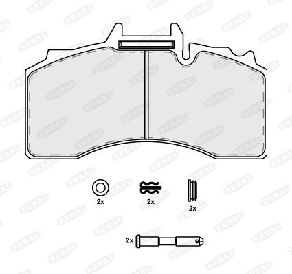 Комплект дисковых колодок 29228 BCV29228TK BERAL