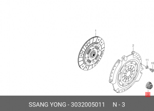 Подшипник выжимной SSANGYONG Korando,Musso OE 3032005011 SSANG YONG
