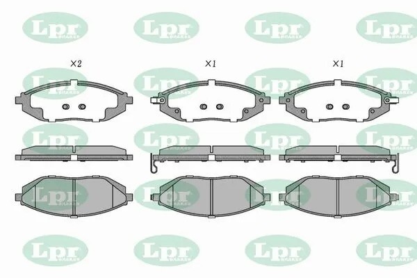 Комплект тормозных колодок 05P1629 05P1629 LPR