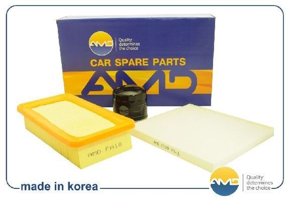 Комплект фильтров (масл.+возд.+салон.) KIA Rio JB, 1,4, 1,6, 2005-2011 AMDSETF35 AMD.SETF35 AMD