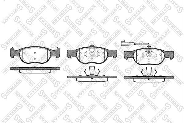 588 31 !колодки дисковые п.\ Fiat Brava/Bravo 1.6i 16V 103HP 96-01 599-031B-SX STELLOX