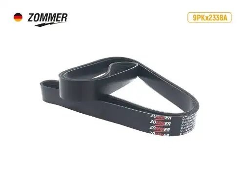 Ремень 2338 (9PK) генератора КАМАЗ 5490 усил. 9PKX2338A ZOMMER