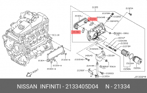 Сальник 21334-05D04 21334-05D04 NISSAN