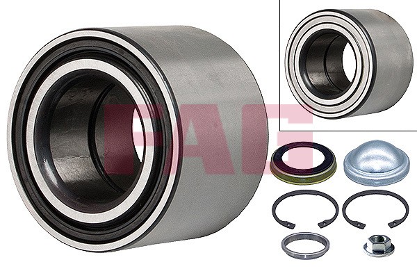 Подшипник ступицы FORD Focus,Fiesta,Fusion (98-) задней (АБС) (с кольцом) FAG 713 6780 30 FAG