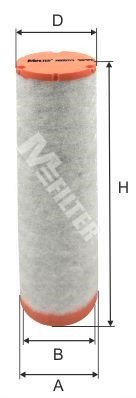фильтр воздушный! круглый\ RVI Maxter/Manager/Major A8057-1 MFILTER AUTOMOTIVE FILTERS