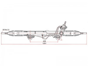 Рейка рулевая TOYOTA TUNDRA 06- ST-44250-0C070 ST442500C070 SAT