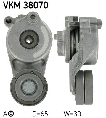 ролик натяжной с механизмом натяжения!\ MB W204/S204/W203/Sprinter 3.0CDi 05> VKM38070 SKF
