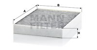 Фильтр воздушный салона BMW 5 (G30,F90),7 (G11) угольный MANN CUK230142 MANN FILTER