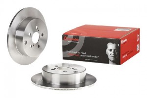 08.A335.10 диск тормозной задний!\ Toyota Avensis 1.6-2.4/2.0D 03> 08A33510 BREMBO