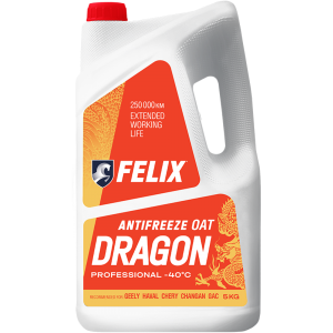 Антифриз готовый карбоксилатный розовый Dragon G12+ 1л 430206404 FELIX