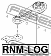Опора двигателя RNM-LOG RNM-LOG FEBEST
